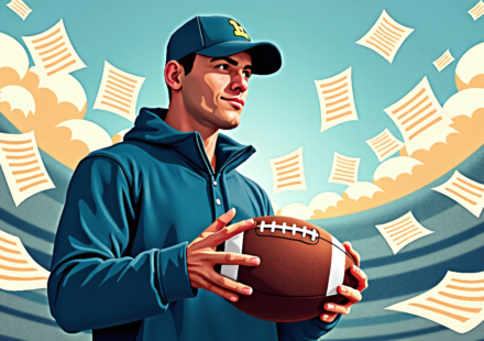 Sean McVay Weighs NFL‑to‑College Transfers, Says He Feels Like a Gummy — AI-generated editorial illustration