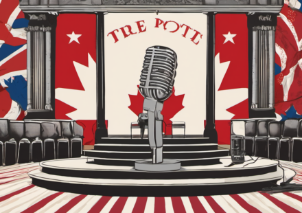 Dolly Parton’s Legacy Lives On as Canada Imposes Retaliatory Tariffs on U.S. Goods — AI-generated editorial illustration