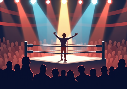Blake Monroe’s Debut Could Hit WWE Sunday Night’s Main Event — AI-generated editorial illustration