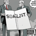 Michigan GOP Lawmaker Challenges El‑Sayed’s ‘Socialist’ Claim — AI-generated editorial illustration