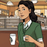 North West Reveals She Wants to Work at Starbucks Next Year — AI-generated editorial illustration