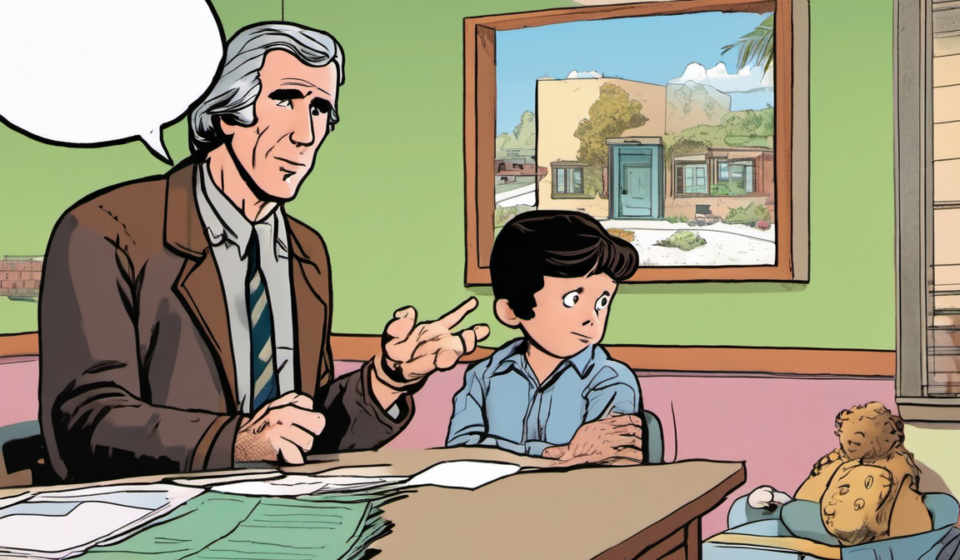 From Child Psychologist to Hollywood Icon: Henry Winkler's Unexpected Career Path — AI-generated editorial illustration