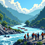 Nearly 400 Tourists Missing After Nepal Flash Flood, Including Americans — AI-generated editorial illustration