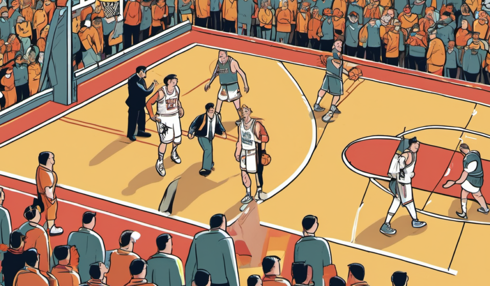 Enes Kanter Freedom Banned From Chicago Sky Home Games After Confrontation — AI-generated editorial illustration