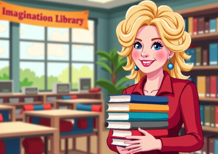 Dolly Parton’s Imagination Library: A Legacy of Giving — AI-generated editorial illustration