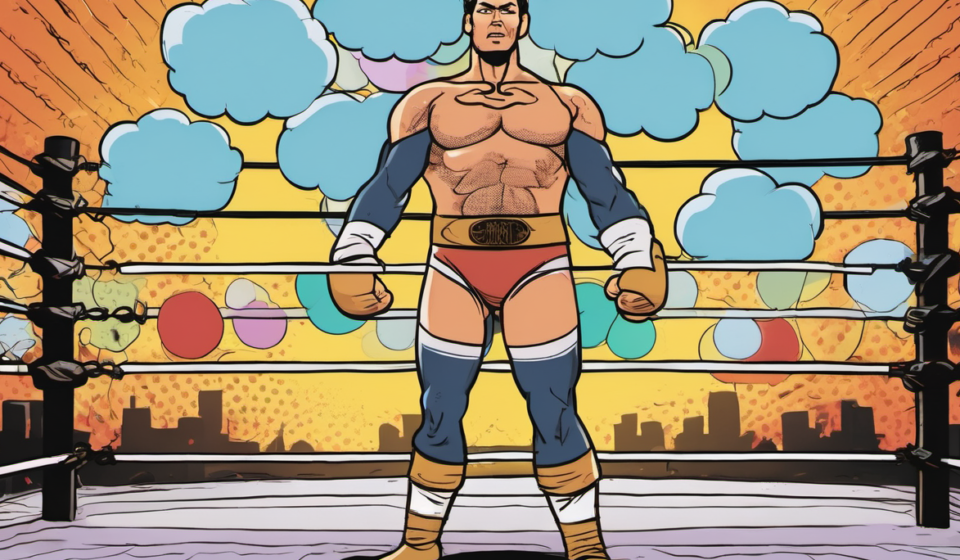 Angel Garza Fires Back at Fans Over Penta Storyline — AI-generated editorial illustration