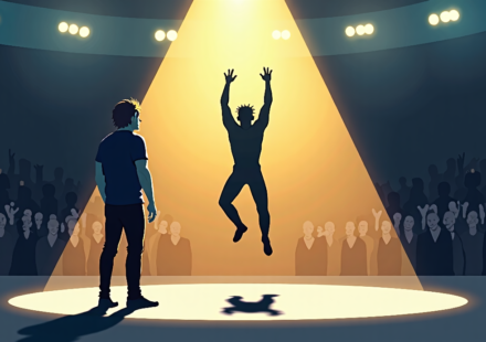 Chris Jericho Hails Kenny Omega as the Ultimate Big‑Show Performer — AI-generated editorial illustration