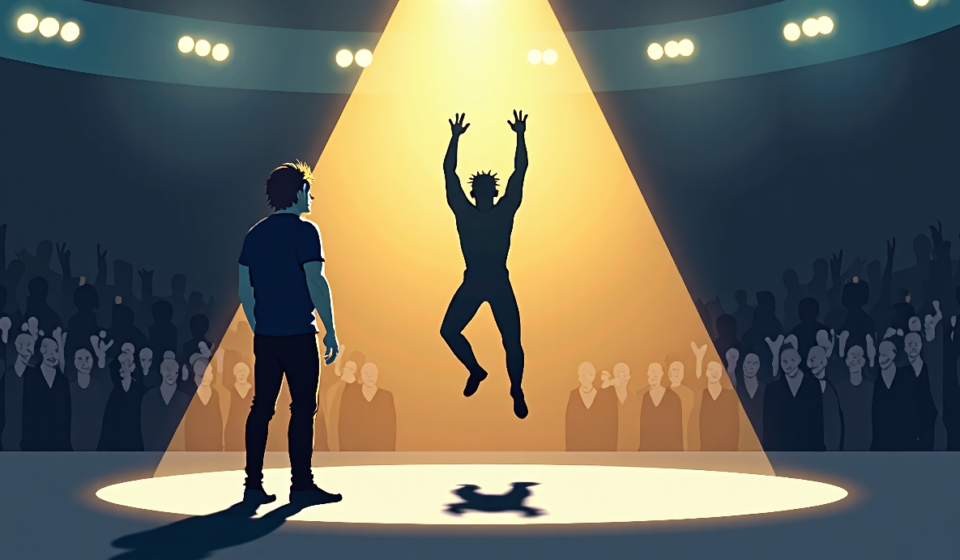 Chris Jericho Hails Kenny Omega as the Ultimate Big‑Show Performer — AI-generated editorial illustration
