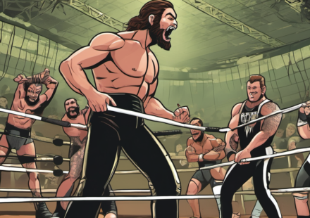Adam Copeland Critiques AEW All In Match Plan as ‘Bad Booking’ — AI-generated editorial illustration