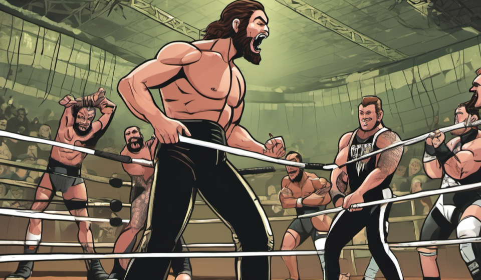Adam Copeland Critiques AEW All In Match Plan as ‘Bad Booking’ — AI-generated editorial illustration