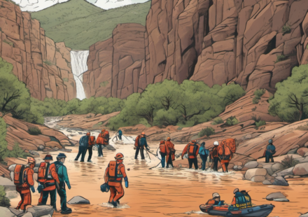 Flash Flood Strikes Bryce Canyon: 11 Hikers Rescued Amid Sudden Storm — AI-generated editorial illustration