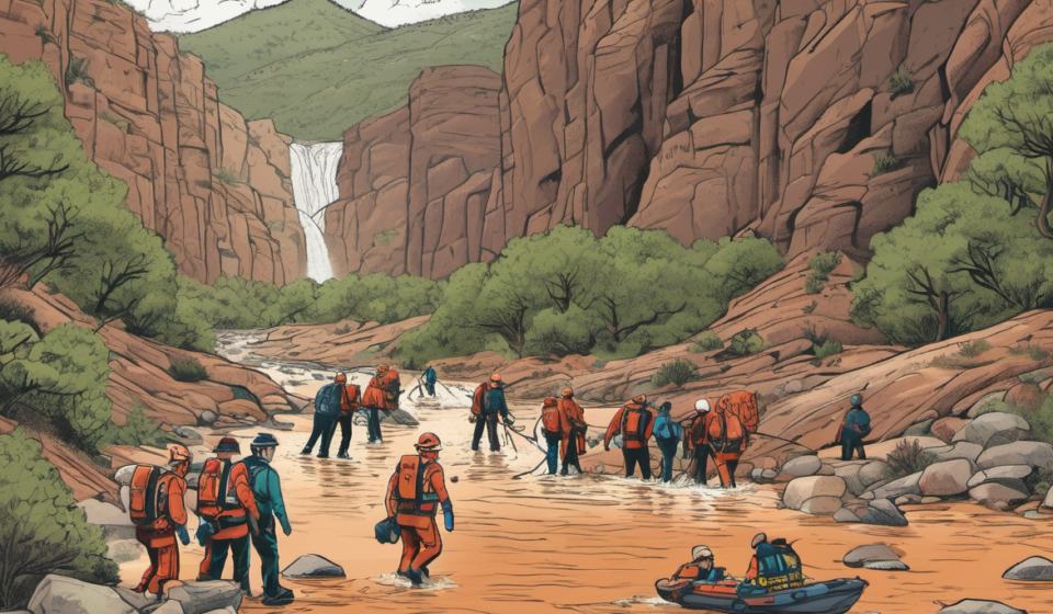 Flash Flood Strikes Bryce Canyon: 11 Hikers Rescued Amid Sudden Storm — AI-generated editorial illustration