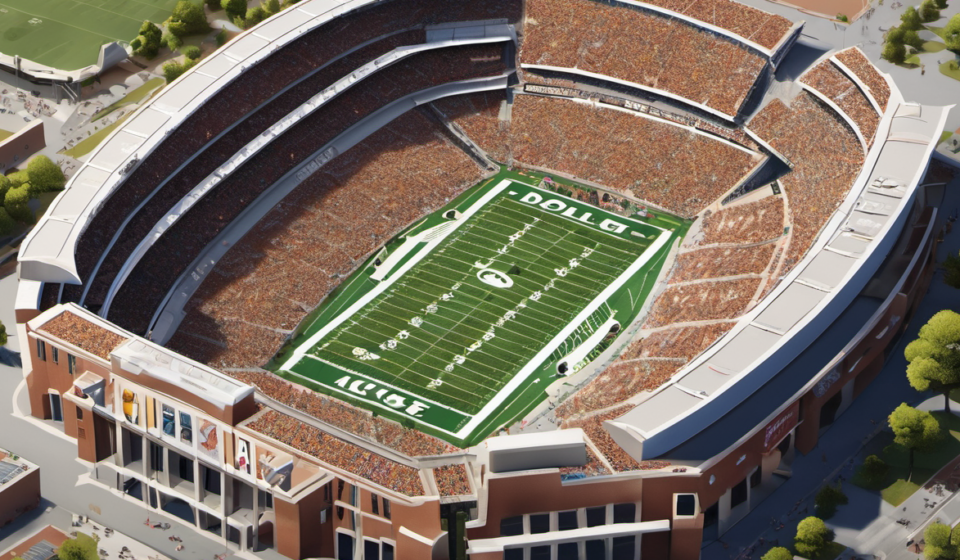 College Football NIL Market Doubles in Two Years: What It Means for 2026 — AI-generated editorial illustration