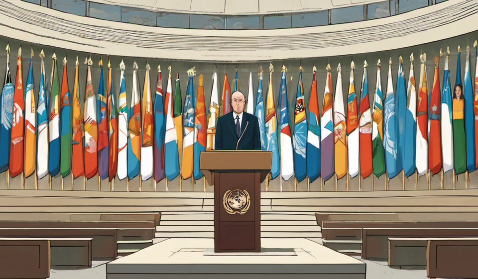 UN Memorial Honoring Hamas Terrorist Sparks Demand for Apology — AI-generated editorial illustration