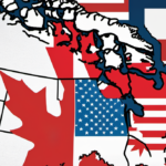 Canadian Tariffs Target U.S. States: Michigan and Indiana Hit Hard — AI-generated editorial illustration