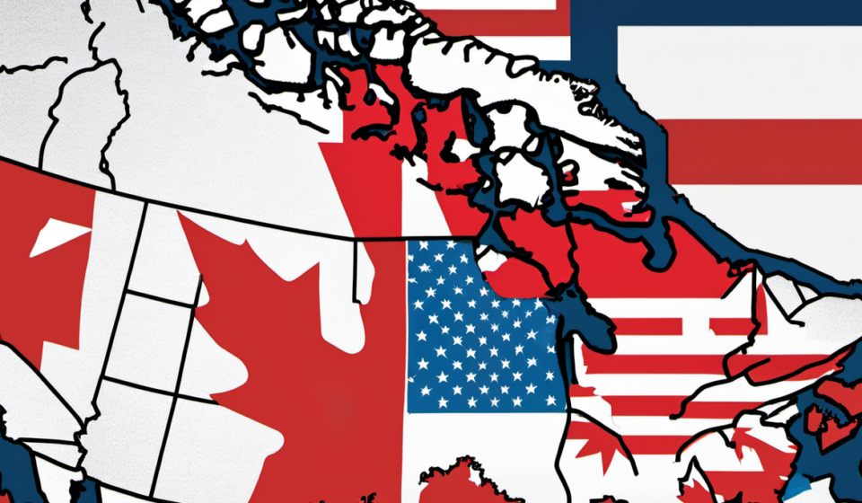 Canadian Tariffs Target U.S. States: Michigan and Indiana Hit Hard — AI-generated editorial illustration