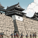 Volunteers Move 360‑Tonne Hirosaki Castle Keep by Hand — AI-generated editorial illustration