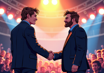 Logan Paul and Bron Breakker Set Backstage Beef Rumors to Rest — AI-generated editorial illustration