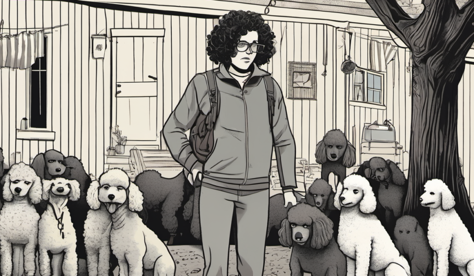 Breeder Trailer Reveals Dark, Absurd Poodle‑Breeder Horror — AI-generated editorial illustration