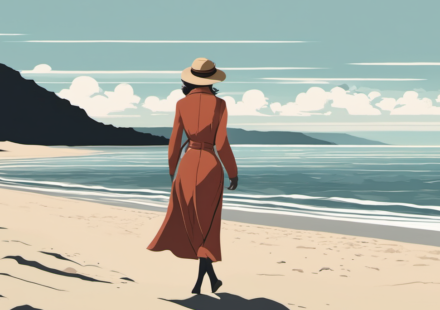 Kim Richards Spotted Near Santa Monica Beach After Eviction Drama — AI-generated editorial illustration