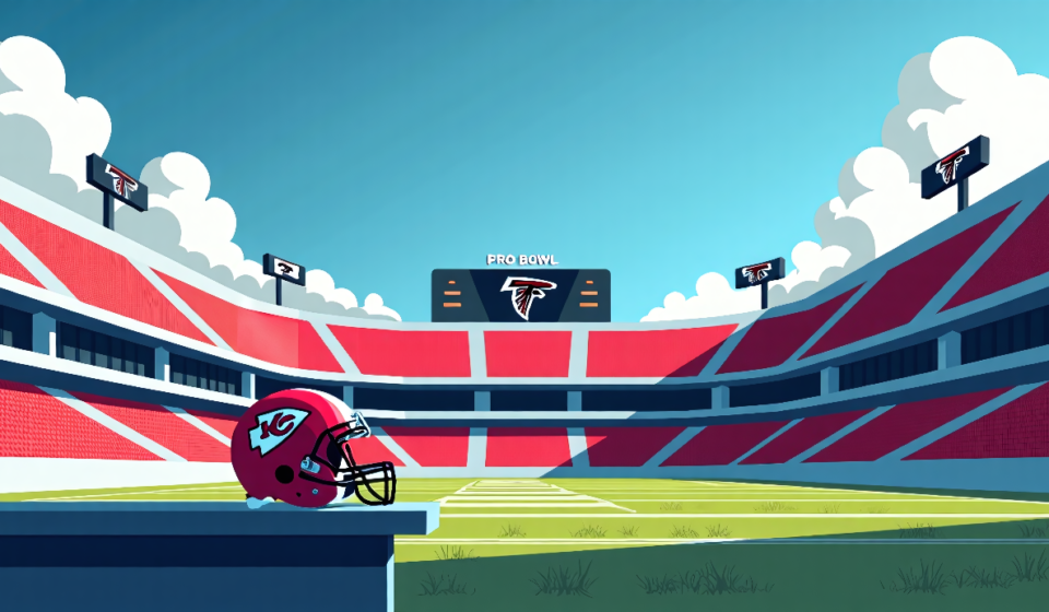 NFL Update: Pro Bowl Canceled, Mahomes Skips Preseason, Falcons QB Drama Continues — AI-generated editorial illustration