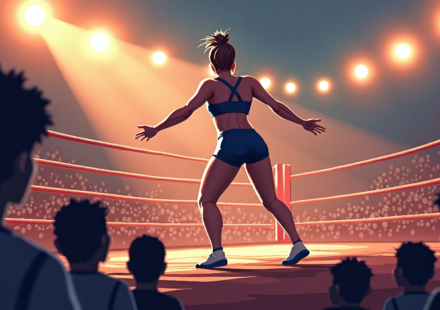 VertVixen Signs AEW Deal, Boosts ROH Presence — AI-generated editorial illustration