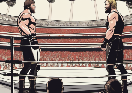 Moxley vs. McGuinness: Continental Cup Finals Set for AEW All In London — AI-generated editorial illustration