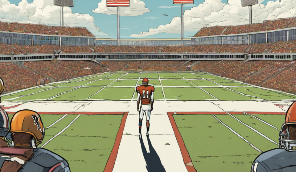 NFL Bars Players Who Return to College from 2026 Play — AI-generated editorial illustration
