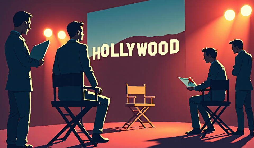 Orlando Bloom Leaves ‘Reset’ at Last Minute, Crew Upset — AI-generated editorial illustration