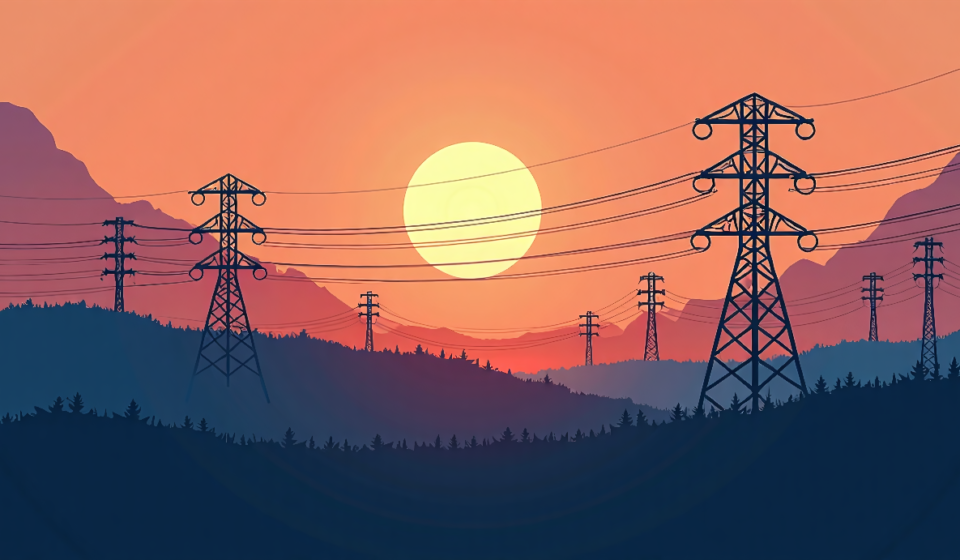 UK Power Grid Holds Back AI‑Driven Data Centers — AI-generated editorial illustration