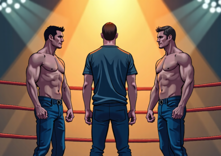 Tony Khan Opened Door for Adam Copeland vs. John Cena Match — AI-generated editorial illustration