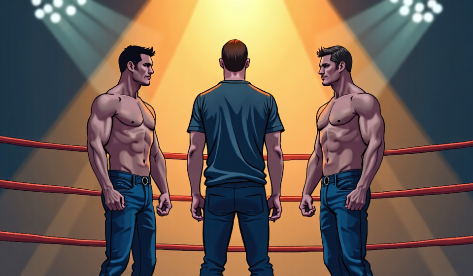 Tony Khan Opened Door for Adam Copeland vs. John Cena Match — AI-generated editorial illustration