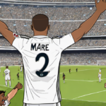 Mbappé Shines With Hat‑Trick as Real Madrid Beat Real Sociedad — AI-generated editorial illustration