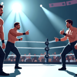 WWE’s Surprise OTM Alliance: Royce Keys, Bronco Nima & Lucien Price Storm Raw — AI-generated editorial illustration