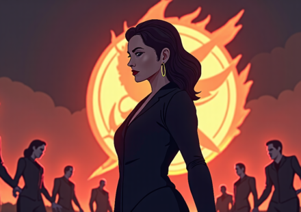 Rachel Zegler Shines in Netflix’s ‘The Hunger Games’ Sequel — AI-generated editorial illustration