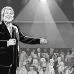 Jelly Roll Honors Dolly Parton as the Last Universally Loved American — AI-generated editorial illustration