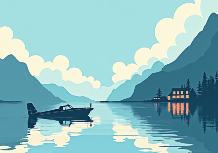 Alaska Plane Crash: All Four Passengers Killed in Shallow Water — AI-generated editorial illustration