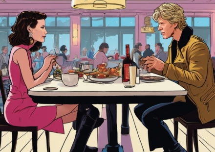 Millie Bobby Brown Dines With Jon Bon Jovi at UK Hotspot — AI-generated editorial illustration