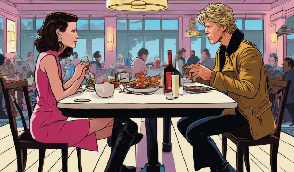 Millie Bobby Brown Dines With Jon Bon Jovi at UK Hotspot — AI-generated editorial illustration