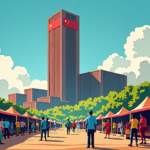 US Counters China as Beijing’s Shock Wave Hits African Economies — AI-generated editorial illustration