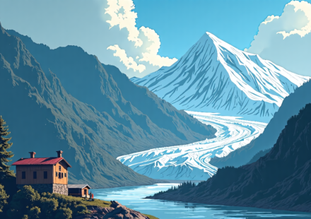 Glacier Collapse Triggers Deadly Nepal Mudslide, 1,300 Missing — AI-generated editorial illustration