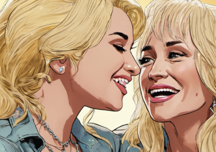 Miley Cyrus Honors Dolly Parton’s Legacy with Heartfelt Tribute — AI-generated editorial illustration