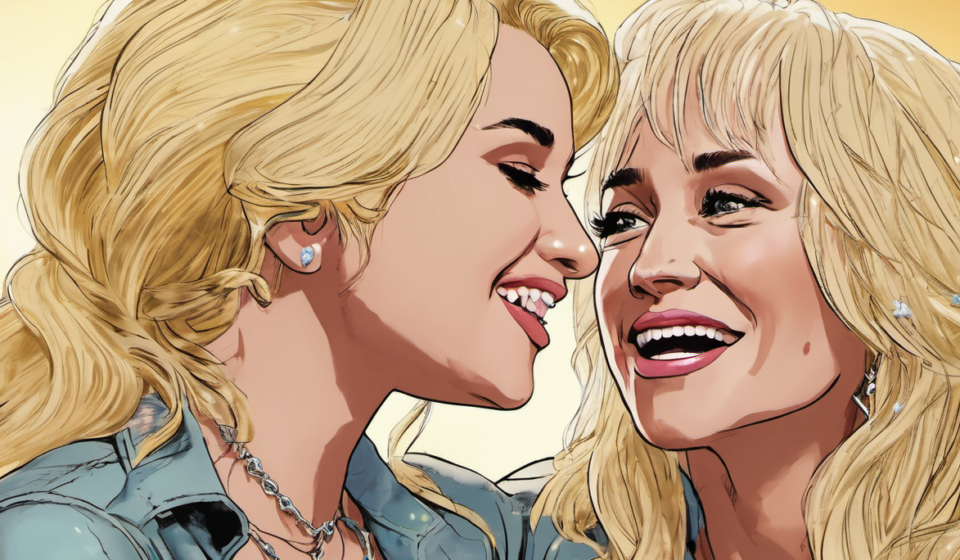 Miley Cyrus Honors Dolly Parton’s Legacy with Heartfelt Tribute — AI-generated editorial illustration