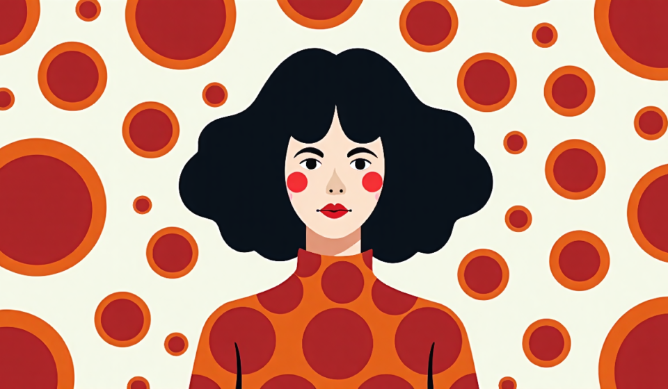 Yayoi Kusama: The Polka‑Dot Princess Who Shaped Contemporary Art — AI-generated editorial illustration