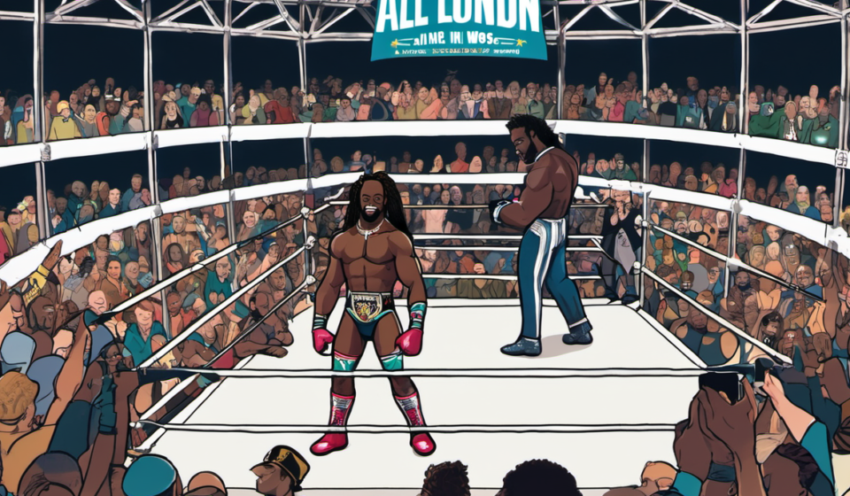 Kofi Kingston & Xavier Woods Set to Debut at AEW All In, Sources Say — AI-generated editorial illustration