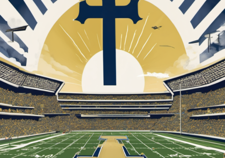 Wise Guys Bet on Notre Dame, Skip Florida in Week 0 — AI-generated editorial illustration