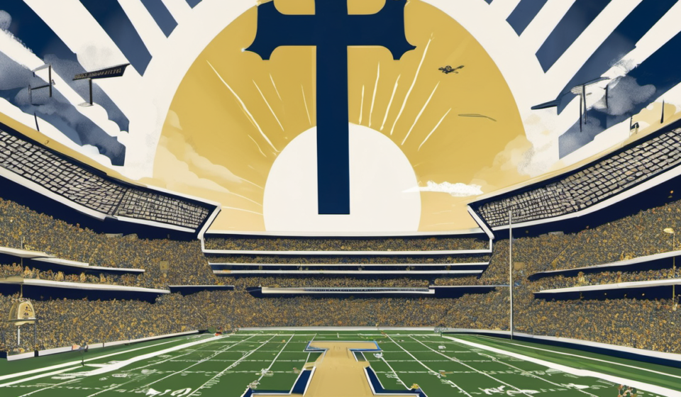 Wise Guys Bet on Notre Dame, Skip Florida in Week 0 — AI-generated editorial illustration