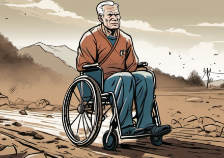 Marine Veteran Turns Ultrarunning Challenge Into Viral Moment — AI-generated editorial illustration