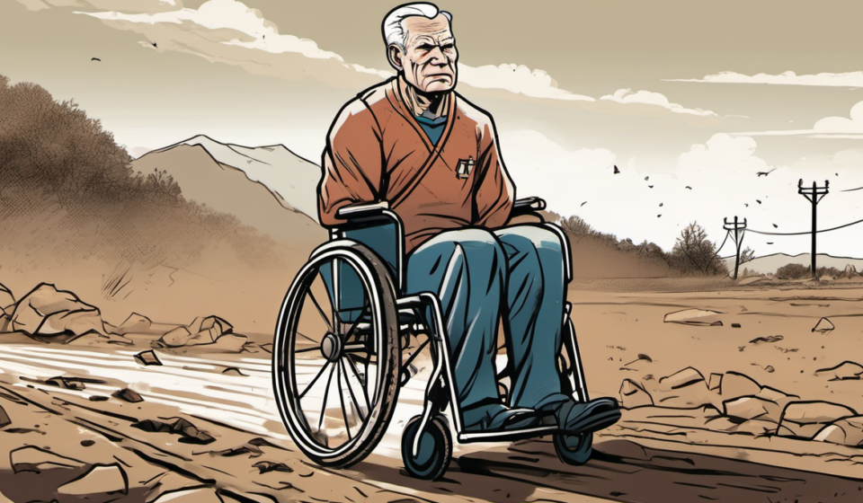Marine Veteran Turns Ultrarunning Challenge Into Viral Moment — AI-generated editorial illustration