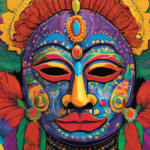 Margaret Atwood, Mardi Gras Indians, and the Psychedelic Journey: A Triumphant Exploration of Tradition and Resilience — AI-generated editorial illustration